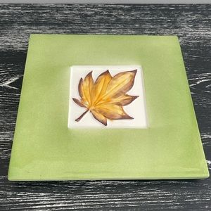 Crate & Barrel autumn leaf trivet or wall hanging.